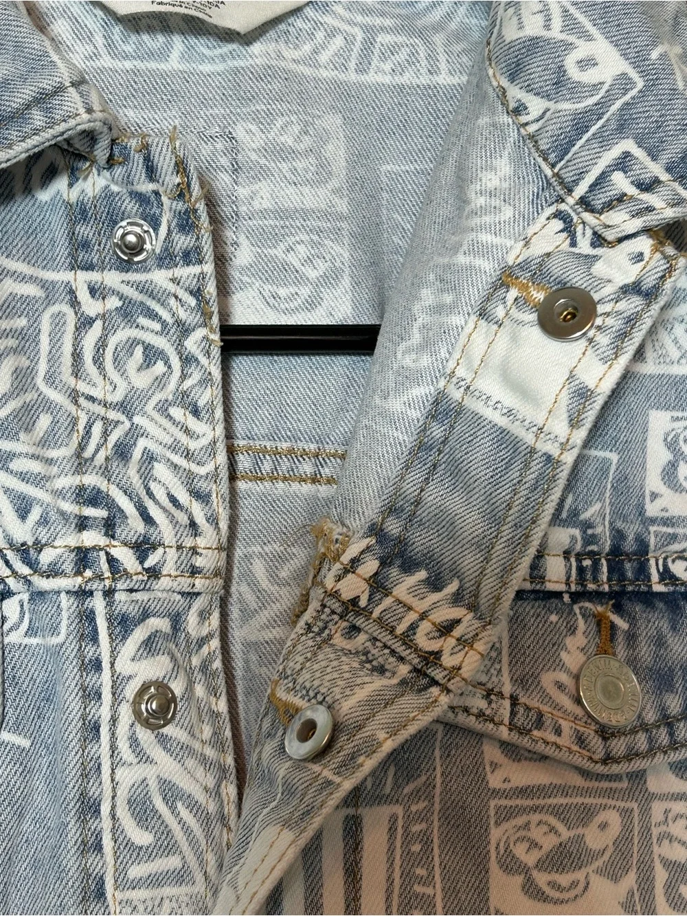 Disney Mickey Mouse H&M x Keith Haring Girls' Denim Jacket Size M (8/10)